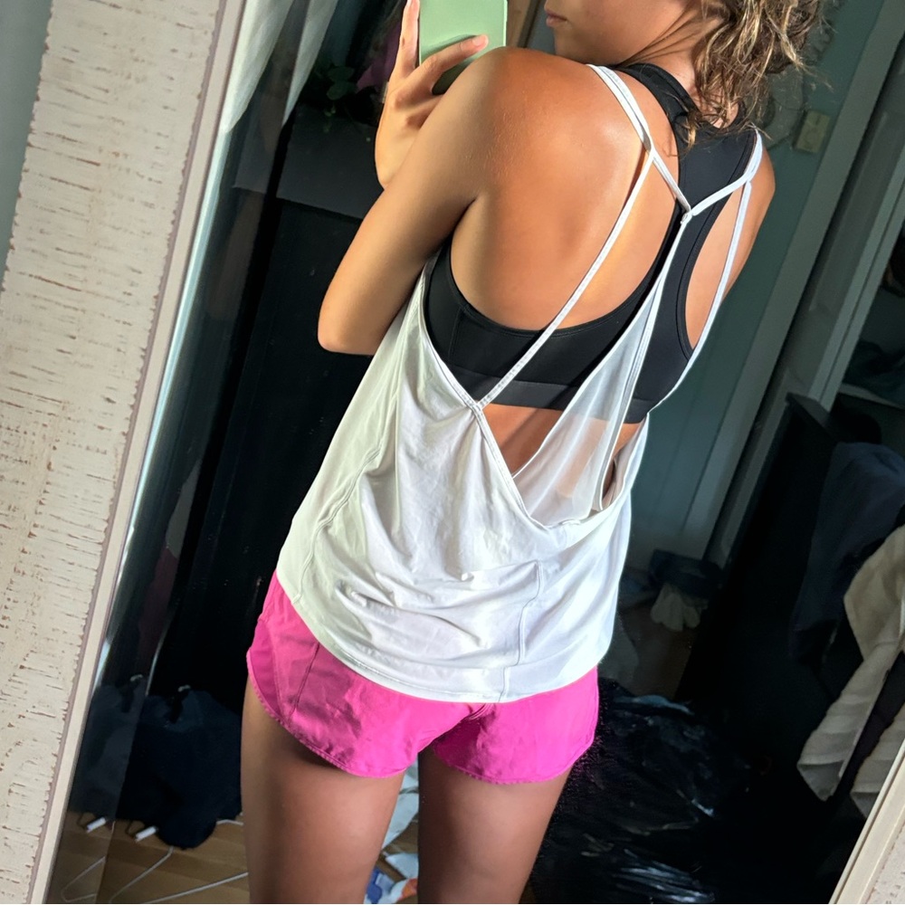 Lulu white tank top